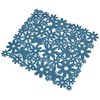 Macosa UMEN168B Sink Insert Petrol Flowers Plastic Sink Mat Sink