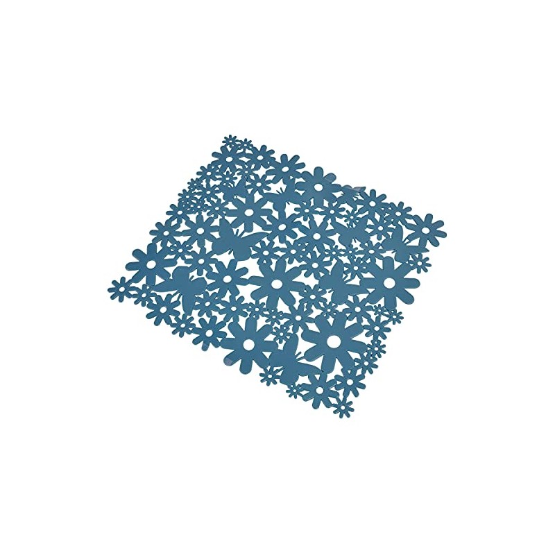 Macosa UMEN168B Sink Insert Petrol Flowers Plastic Sink Mat Sink