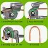 1/4", 3/8", 1/2" (6/10/12mm) O.D. Tubing Bender HVAC Tools, 3-in-1