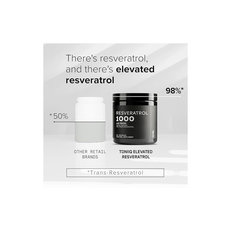 Toniiq Resveratrol Trans de Ultra Alta Potencia