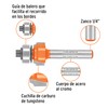 Truper BROU-RD5/8X, Broca router redondeado, 5/8" con balero