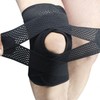 Knee Support Brace for Running, Hiking, Gym, Soccer, Basketball - Sports Compression Band for Joint & Patella Protection Black/L