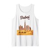 Dubai UAE Burj Khalifa Camel Souvenir Poster Art Tank Top