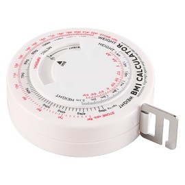 Laroal BMI Body Tape Circular Fat Measuring Tape 150cm Retractable Body Fat Measuring Tool For Waist Circumference Body Mass Index Measurement