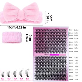 Curl False Eyelashes Kit, 1 Set Fluffy Curling False Eyelashes with Eyelash Glue & Tweezers & Eyelash Remover & Headband & Wristband, Eye Makeup Accessories, Cosmetic