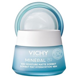 Vichy Minéral 89 Aqua Gel - Hidratante facial para piel grasa  Hidratante matificante  Ácido hialurónico  niacinamida  ácido salicílico  Control de...