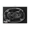 SDX Audio 6x9" 4-way Car Speaker System Hatchback Box (a