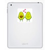 2 x 10cm Cute Avocado Love Couple Vinyl Stickers -