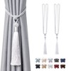 Pretty Jolly 2 Pack Long Tassel Curtain Tiebacks Handmade Braided