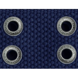 Original 2stoned Belt 4 cm Pearl Rivet Clasp Buckle available in a selection of lengths and, blue