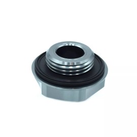 VMS Racing BDC Gunmetal Oil Cap Filler Engine Silver Turbo Emblem For Toyota Scion Lexus