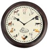 Farm Animal Round Kitchen Childrens Wall Clock with Animal Sounds