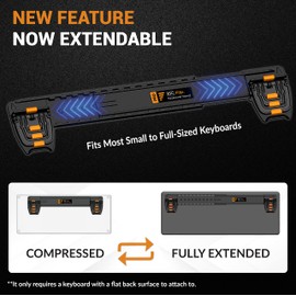 ESC Flip Pro キーボードスタンド パソコン ノートPC 4段階 高さ/角度調整 キーボードに合わせて幅調整可 滑り止め付 貼り直しOK 人間工学的デザイン ゲーミング