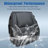 SecosAutoparts Front Driver Side Bottom Non-Perforated Leather Replacement Seat Cover
