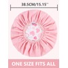 Years Calm Shower Caps For Women Reusable Waterproof，Pattern And Solid