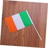 Totority 20pcs Mini Ireland Handheld Flags Lightweight Tear Resistant for