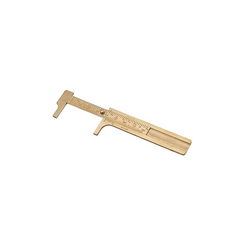 Vernier Caliper 1pc Mini Retro Brass Sliding Gauge Sliding Ruler