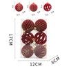 Shatterproof Christmas Ornaments Set – 6/12pcs Velvet Christmas Tree Hanging