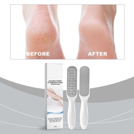 Stainless Steel Foot Scraper - Pedicure File Callus Scraper | Double Sided Foot Rasp Scrubber for Men, Women, Elderly Feet Dead Skin Removal