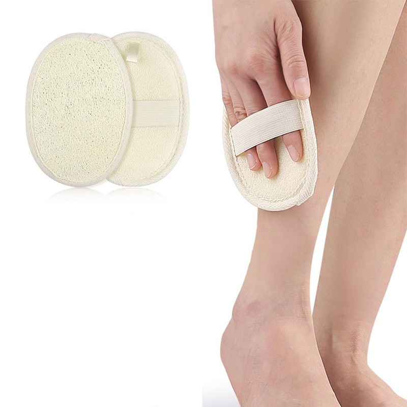 Natural Loofah Sponge, Eco-Friendly & Biodegradable Bath Loofa Pads,Exfoliating Loofah