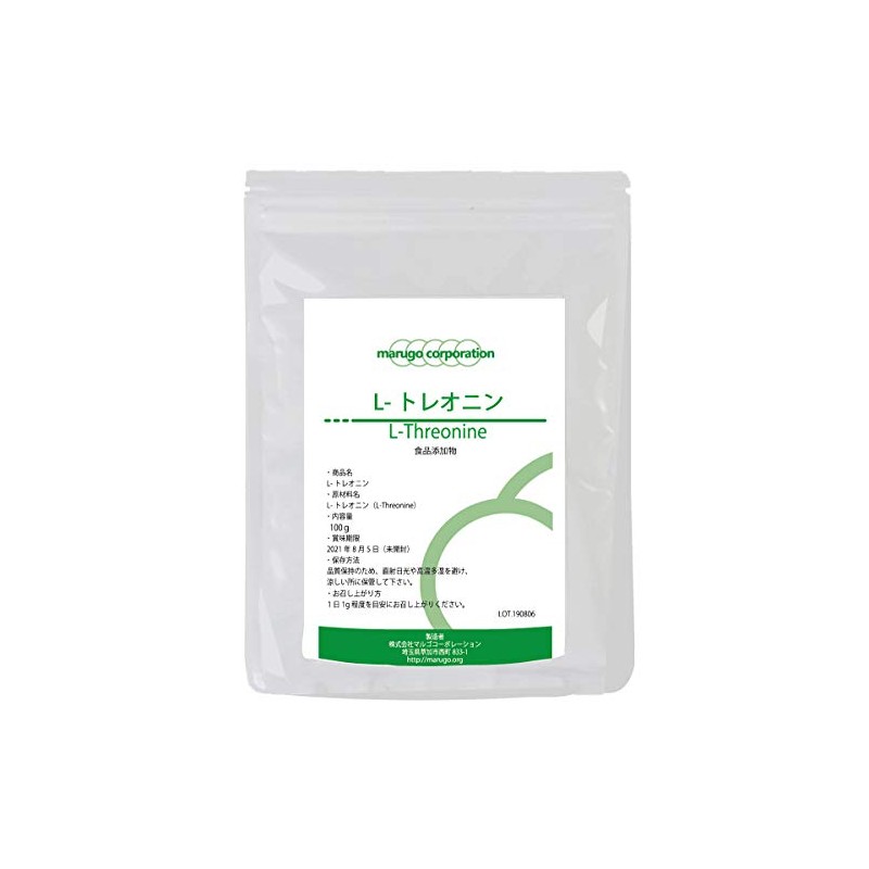 L-トレオニン 粉末 100g 国内製造 必須アミノ酸 パウダー 計量スプーン付き