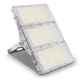 Viugreum 300W LED Flood Light, 24000LM Super Bright Outdoor Work Stadium Lights, 6000K Daylight White, 1500W Halogen Equivalent, IP66 Waterproof Security Floodlight for Garage, Garden, Lawn, Yard