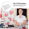 Healvian 20sheets Art Nail Sticker Binder Pp Nail Stencils Organizer
