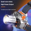 Head-Mounted Induction Zoomable Super Bright Flashlight, Super Bright Rechargeable High