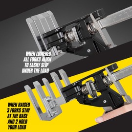 Labor Saving Arm Jack, Multifunctional Furniture Jacks 2PCS, Heavy Duty Hand Lifting Tool Jack for Installing Cabinet Jack, Wall Tile Locator and Furniture Lifter (Black)