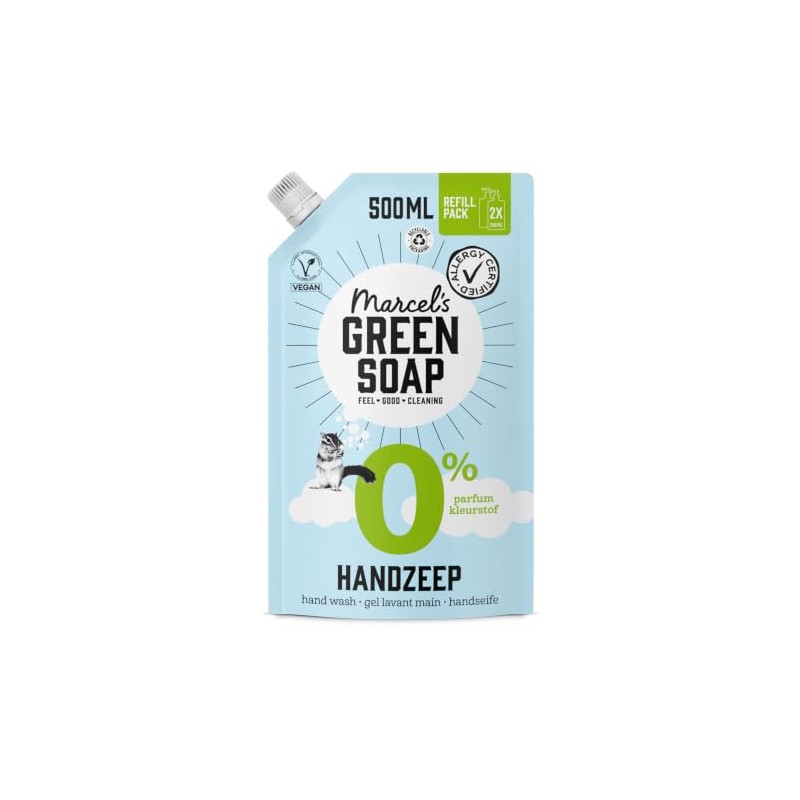 Marcel's Green Soap - Hand Soap Refill 0% - Allergy