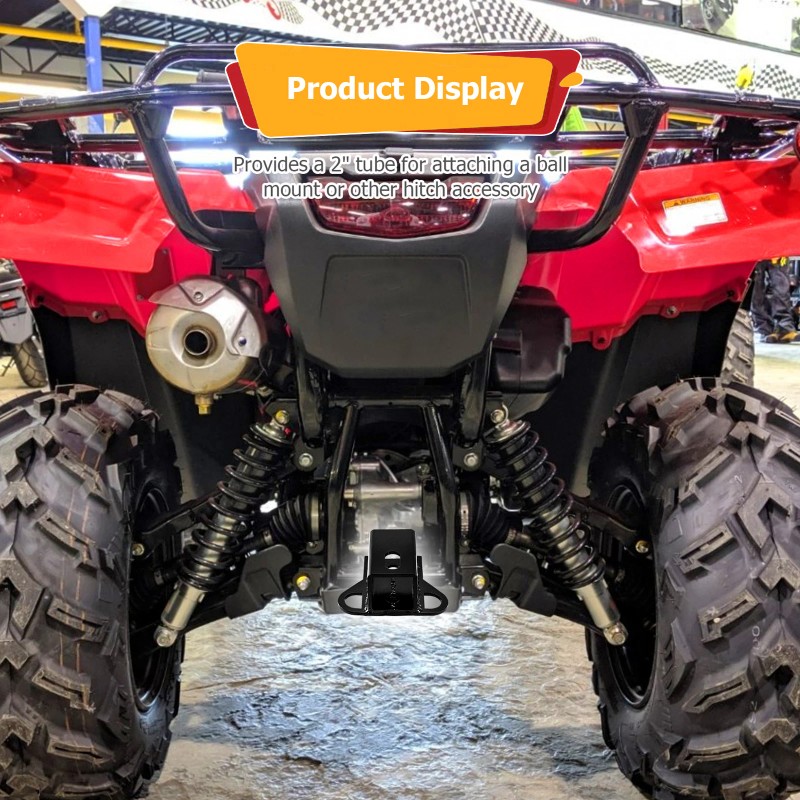 DYSO Steel 2" Rear Receiver Hitch For Honda Foreman TRX500