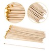 SUPVOX 100pcs Bamboo Flag Poles for Festivals Handheld Decorative Flag