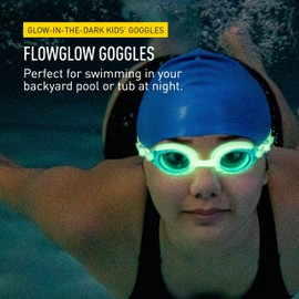 FINIS FlowGlows Kids Swim Goggles Green