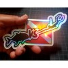 Schein Holographics vinyl 2 Pack Spear fishing holographic & white
