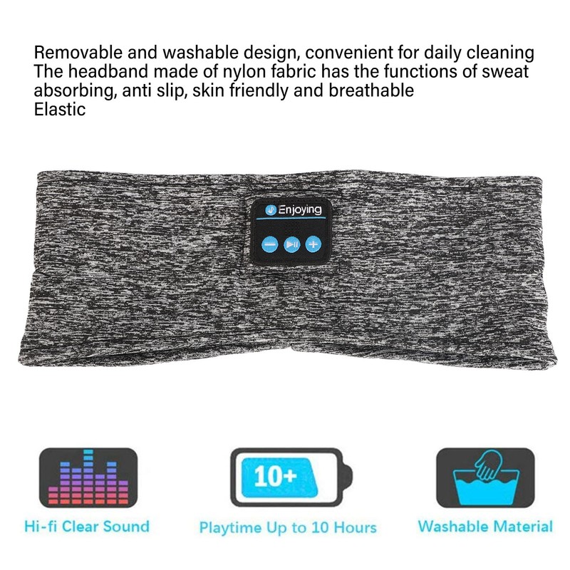 Sports Music Headband Portable USB Sleep Headphone BT Headband for
