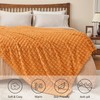 BEDELITE Updated Burnt Orange Throw Blanket for Couch and Bed-
