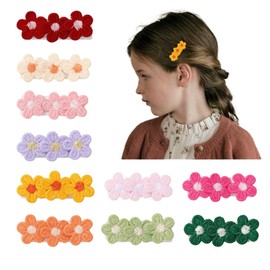 NUOSYI 10PCS Sweet Daisy Hairpin Side Bridesmaid Hair Clip For Baby Girls Women Beach Wedding Flower Barrettes Hair Accessory