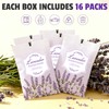 FURWEY 16 Packs Lavender Scented Sachets for Drawers and Closets,Long