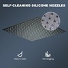 Shower Head,12 Inch Rainfall Shower Head in Matte Black,High Presssure