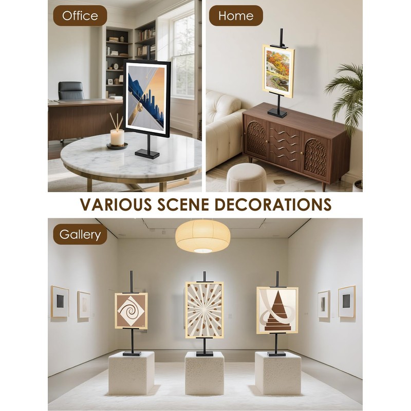 Baemin Weighted Base Tabletop Easel (Metal Easels for Display) (29"