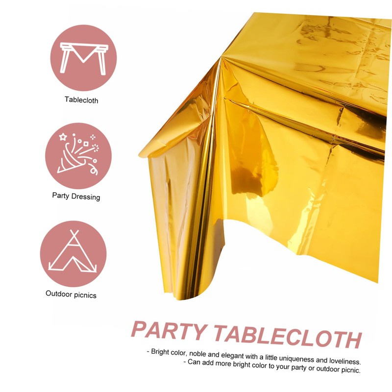 Ciieeo 3pcs Party Gathering Tablecloths Decorative Party Tablecloths