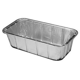 Handi-Foil 1 1/2 lb. Aluminum Foil Loaf Pan - Disposable Bread Baking Tin (pack of 25)