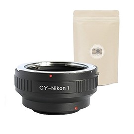 CY NIKON1 lens mount adapter Contax Yashica to body NIKON1 adapter 100% Metal with INFINITY FOCUS fits Nikon 1, Nikon 1 V3 AW1 J1 J2 V1 V2 J5 - ADAPTOUT FRENCH BRAND
