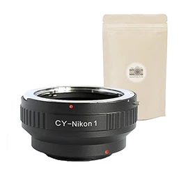 CY NIKON1 lens mount adapter Contax Yashica to body NIKON1 adapter 100% Metal with INFINITY FOCUS fits Nikon 1, Nikon 1 V3 AW1 J1 J2 V1 V2 J5 - ADAPTOUT FRENCH BRAND
