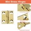 Piutouyar 8 Pack Butt Hinge 1 Inch Mini Hinges Solid