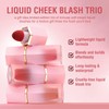Cheek Gel Cream Liquid Blush, Soft, Lightweight, Breathable Feel, Long-Lasting,
