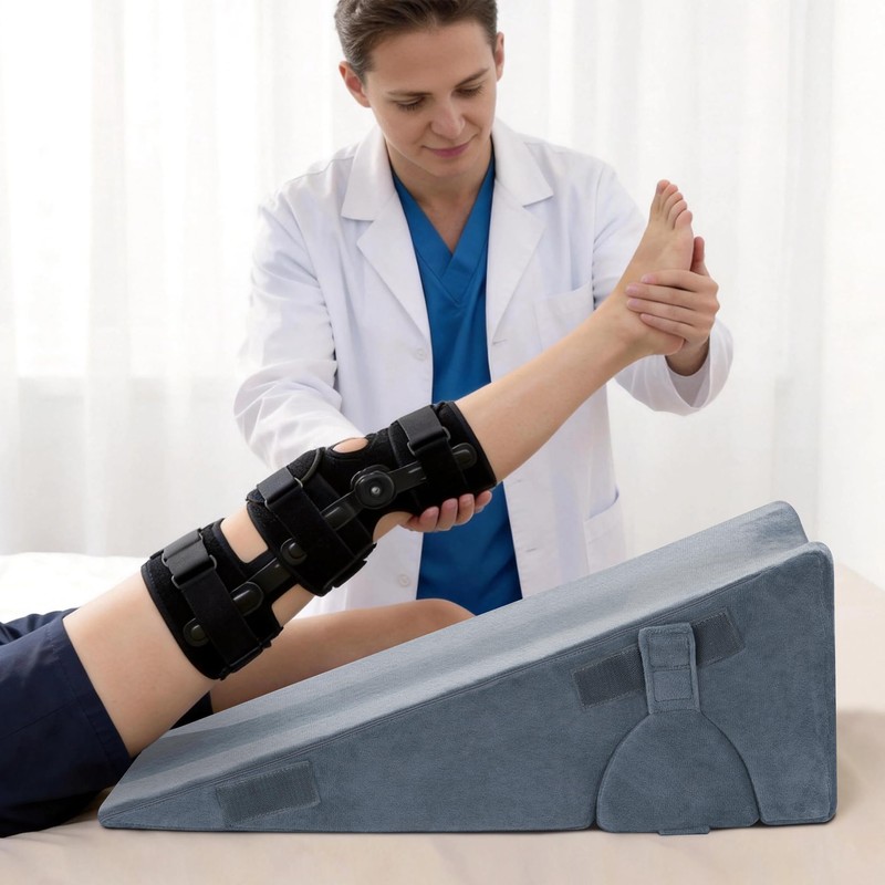 Ganondorf Adjustable Leg Elevation Pillow, Orthopedic Bed Wedge Set for