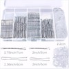 SAJDBASFG 300PCS Hair Clips Set - Elegant Metal silver Hair