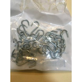 EquipRite S-Hooks #498 1-1/2"L-Inside .120"-Wire 28lb-WLL Zinc Plated Fastenal Pkg. of 25