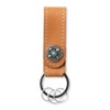 GLEOLE Concho Keychain, Genuine Leather, Made in Japan, Key Ring,